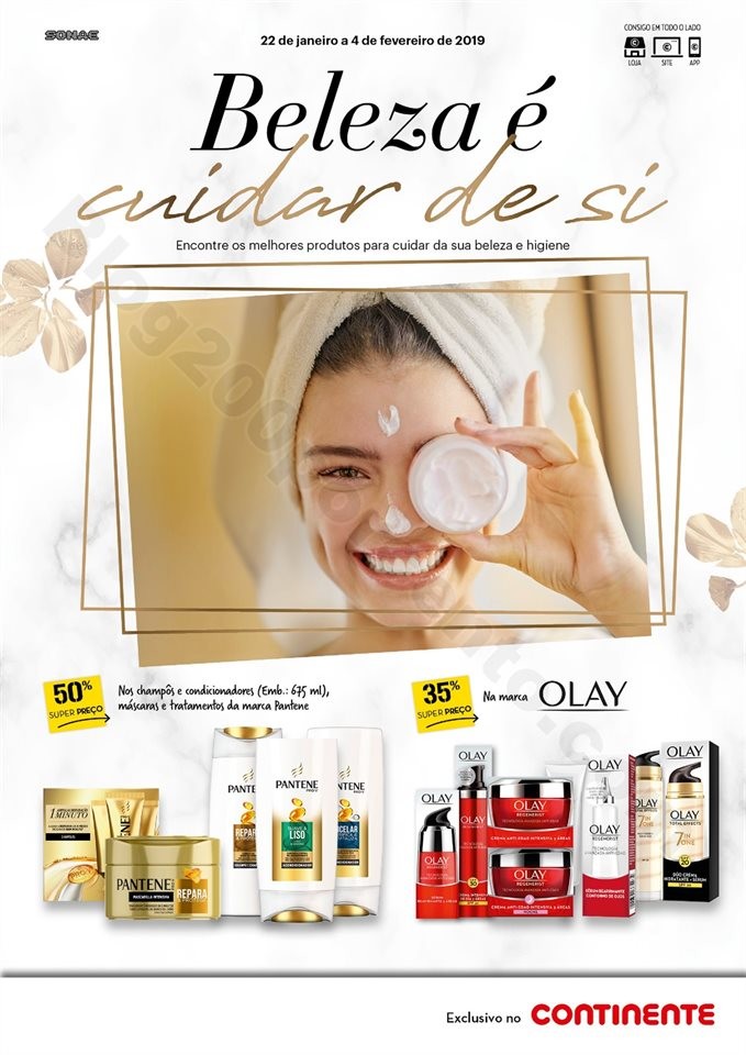 Antevisão Folheto CONTINENTE Beleza 22 janeiro a 