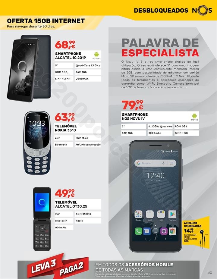 Antevisão Folheto WORTEN Mobile Promoções de 3 