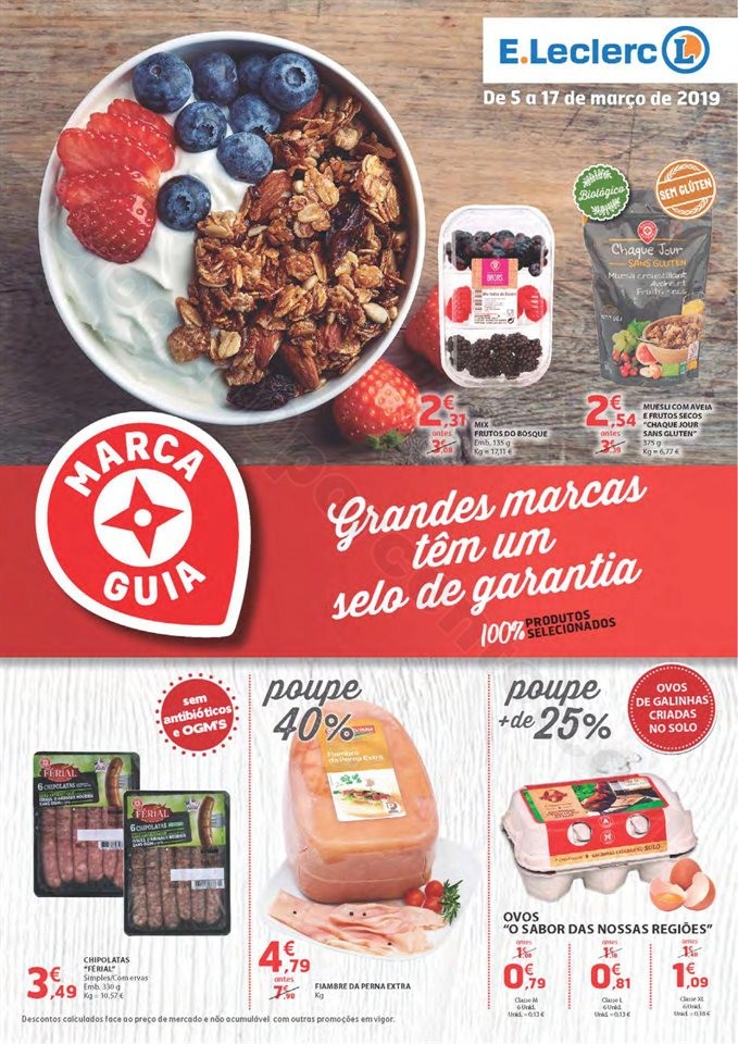 Antevisão Folheto E-LECLERC Especial Guia promoç