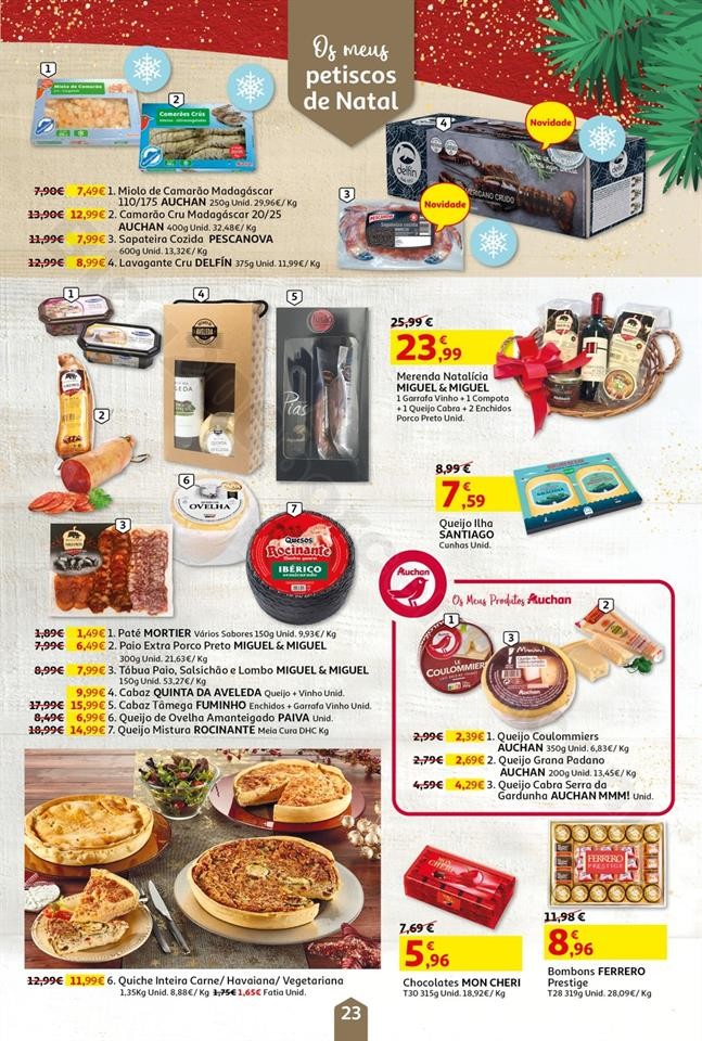 Antevisão Folheto AUCHAN Natal Promoções de 29 