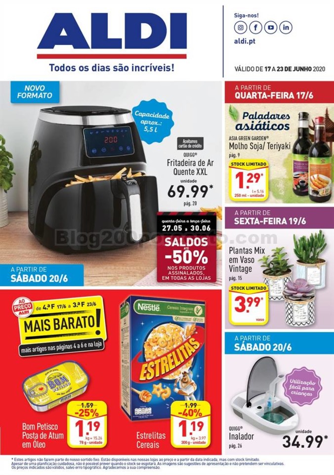 Antevisão Folheto ALDI Promoções de 17 a 23 ju