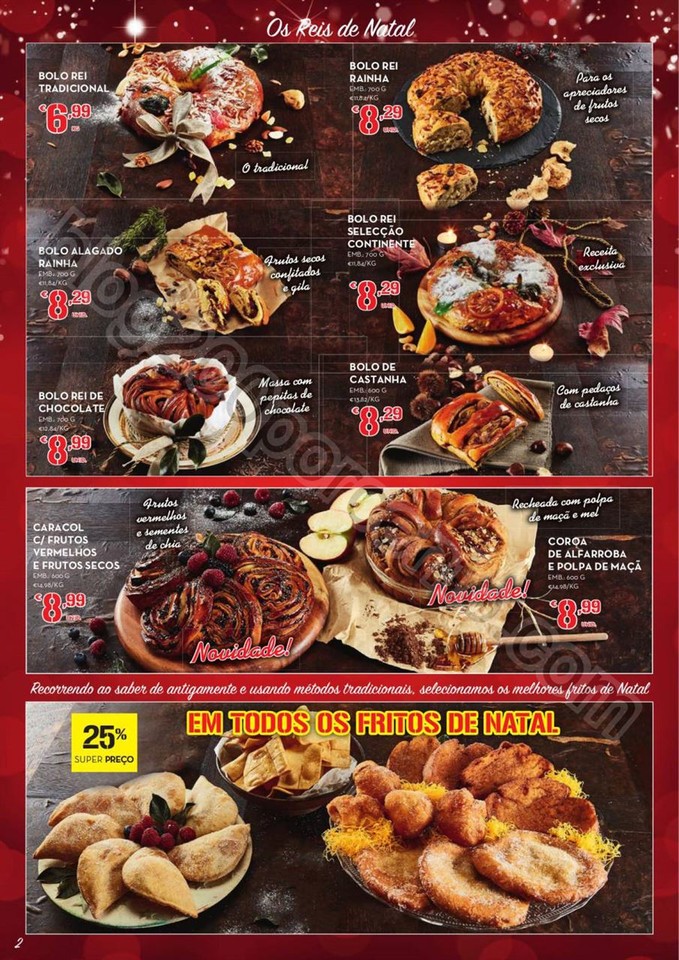 Antevisão Folheto CONTINENTE Pastelaria de Natal 