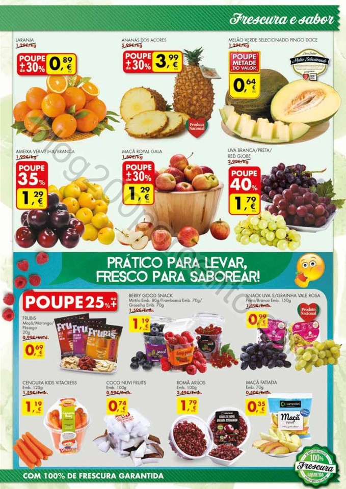 Antevisão Folheto PINGO DOCE Fim de semana de 16 