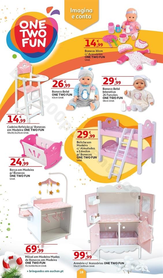 Folheto Brinquedos Natal AUCHAN Promoções de 8 n