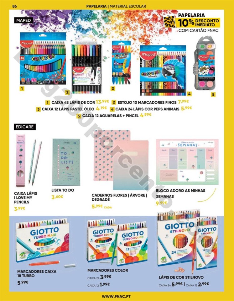 Antevisão Folheto FNAC Regresso às aulas promoç