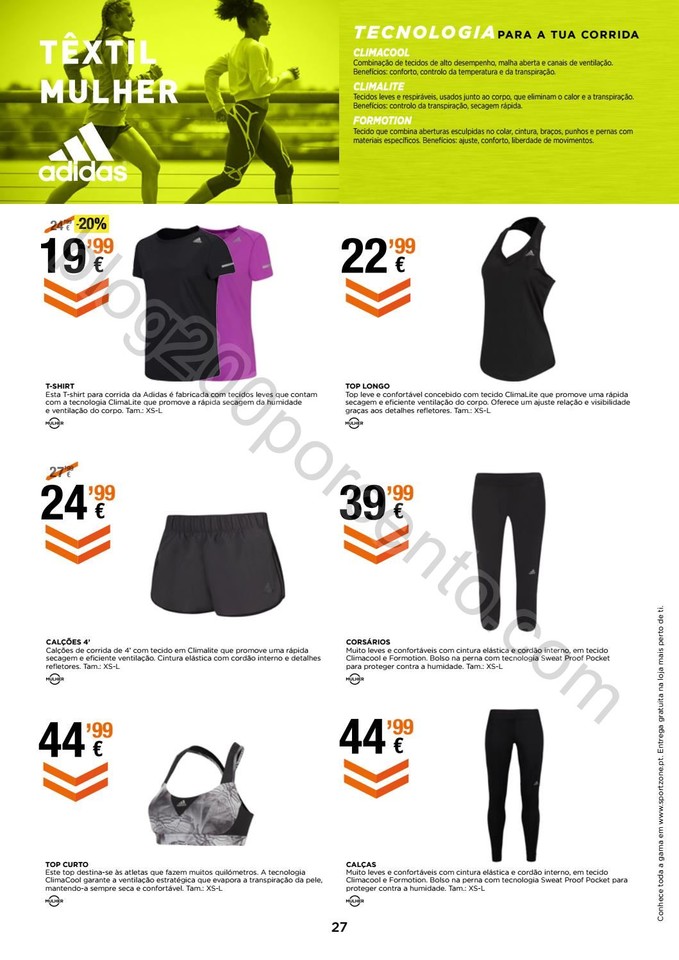 Novo Folheto SPORT ZONE Running de 14 setembro a 1
