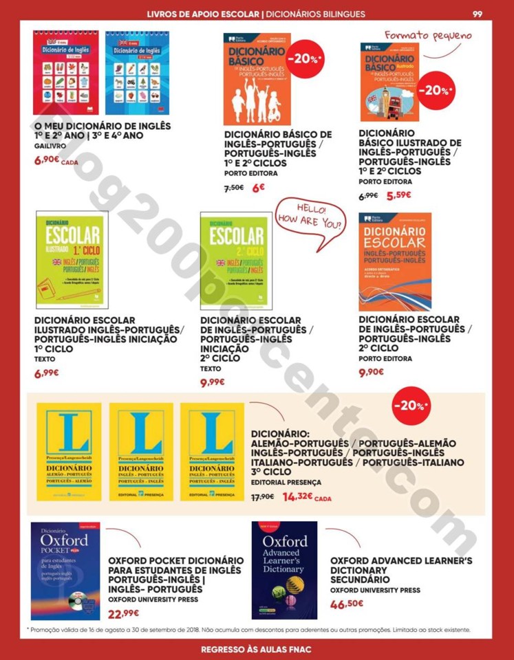 Antevisão Folheto FNAC Regresso às aulas promoç