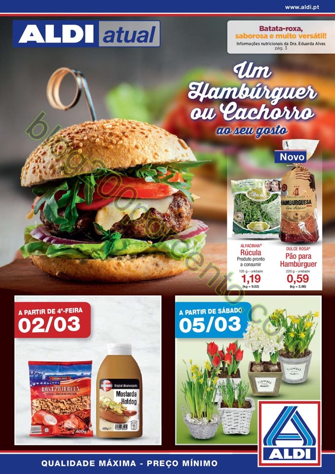 Antevisão Folheto ALDI promoções a partir de 2 