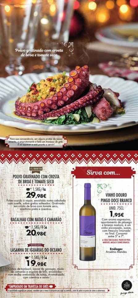 Antevisão Folheto PINGO DOCE Take Away Natal e An