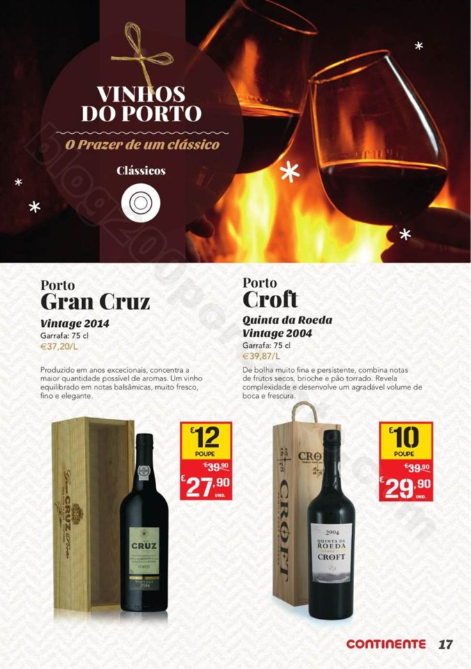 Antevisão Folheto CONTINENTE Bebidas Natal promo