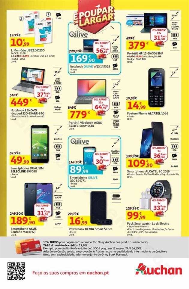 Antevisão Folheto AUCHAN Poupar ou Largar Promoç