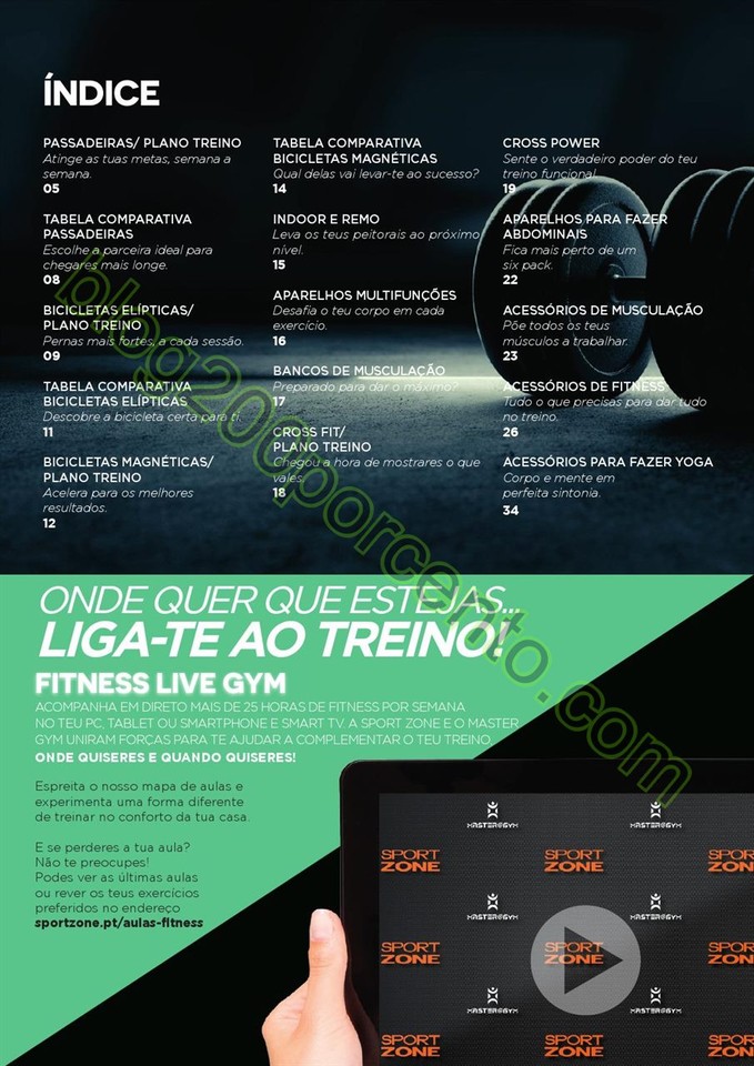 Novo Folheto SPORT ZONE Promoções até 31 outubr