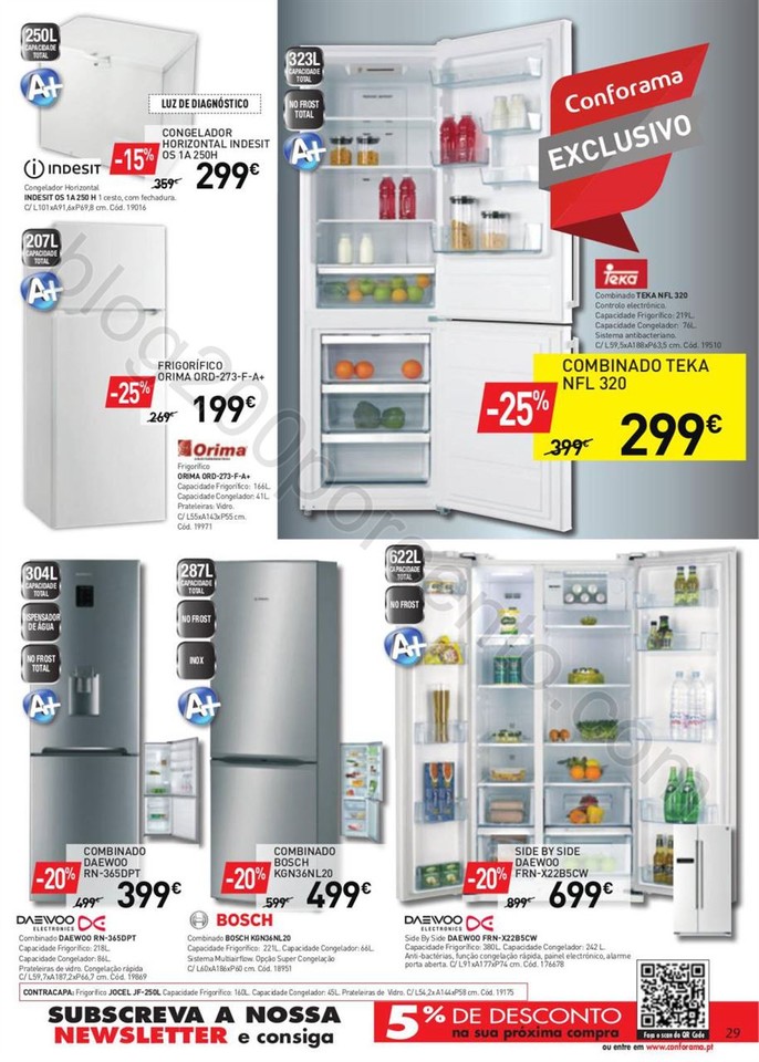Novo Folheto CONFORAMA promoções de 9 a 23 fever