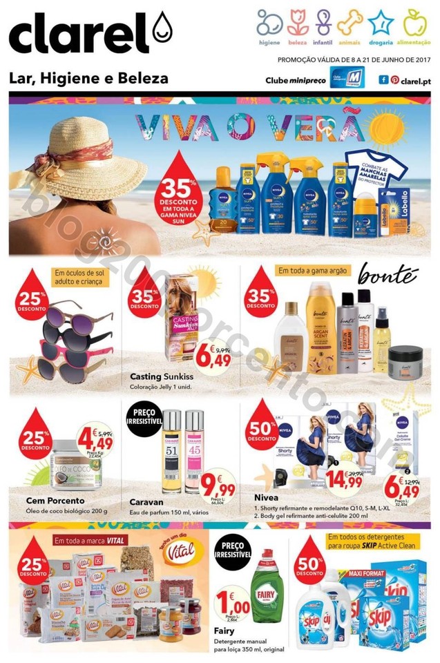 Antevisão Folheto CLAREL promoções de 8 a 21 ju