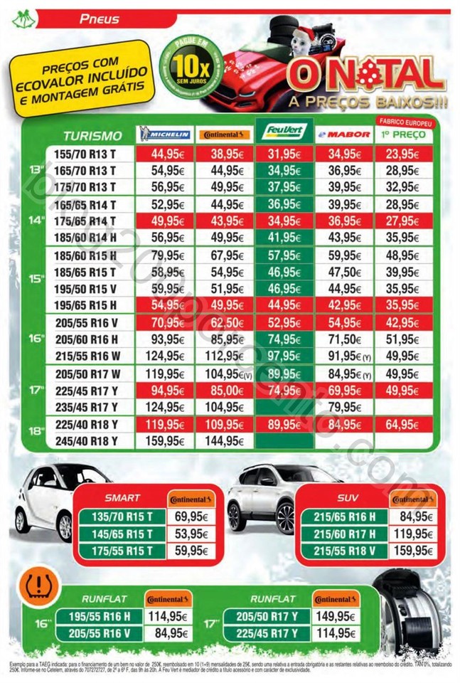 Novo Folheto FEU VERT Promoções Natal de 28 nove