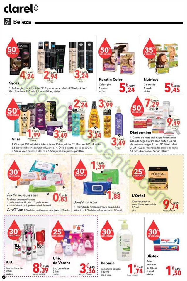 Antevisão Folheto CLAREL Promoções de 24 março
