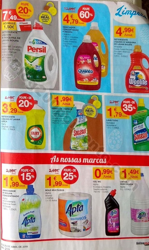 Intermarché Folheto promoções de 18 a 24 abril 