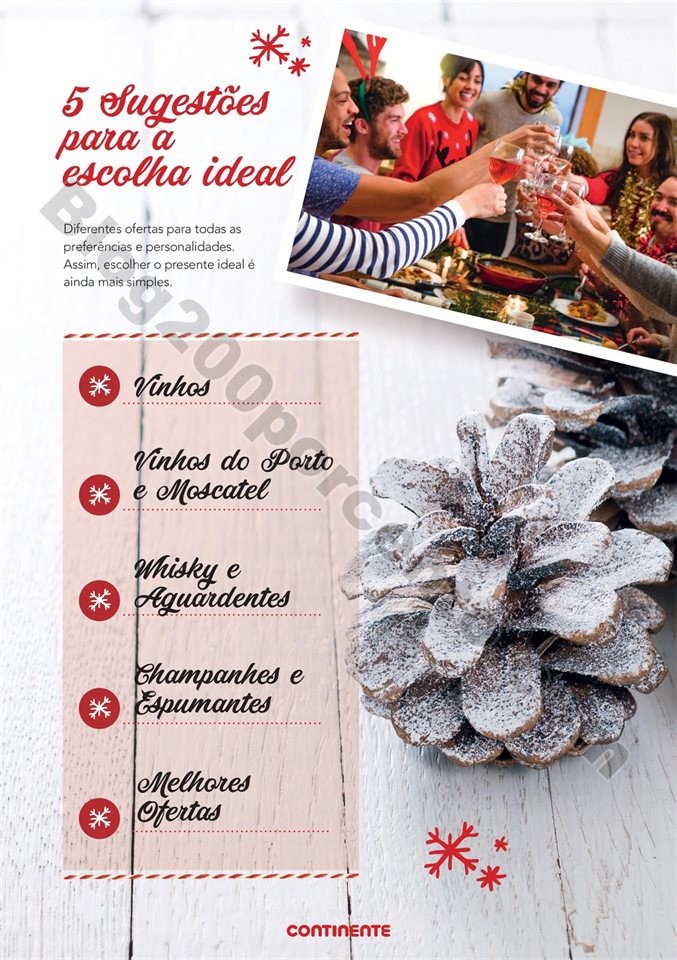 Antevisão Folheto CONTINENTE Natal bebidas Promo
