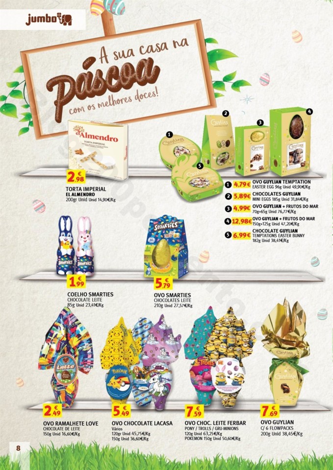 Antevisão Folheto JUMBO Catálogo Páscoa promoç