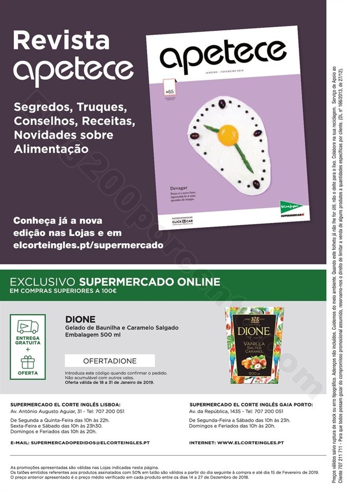 Antevisão Folheto EL CORTE INGLÉS Promoções de