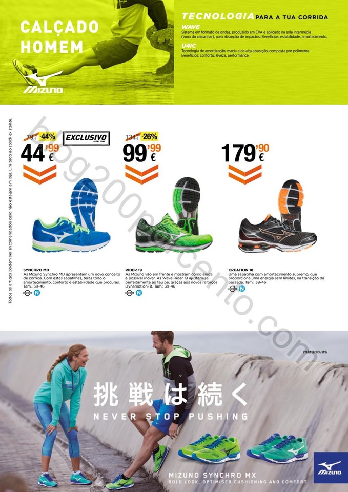 Novo Folheto SPORT ZONE Running de 14 setembro a 1