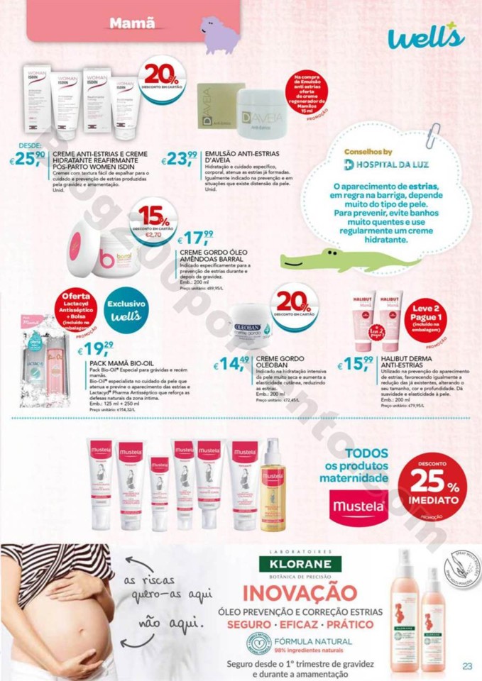 Antevisão Folheto WELLS Bebé promoções de 9 ja