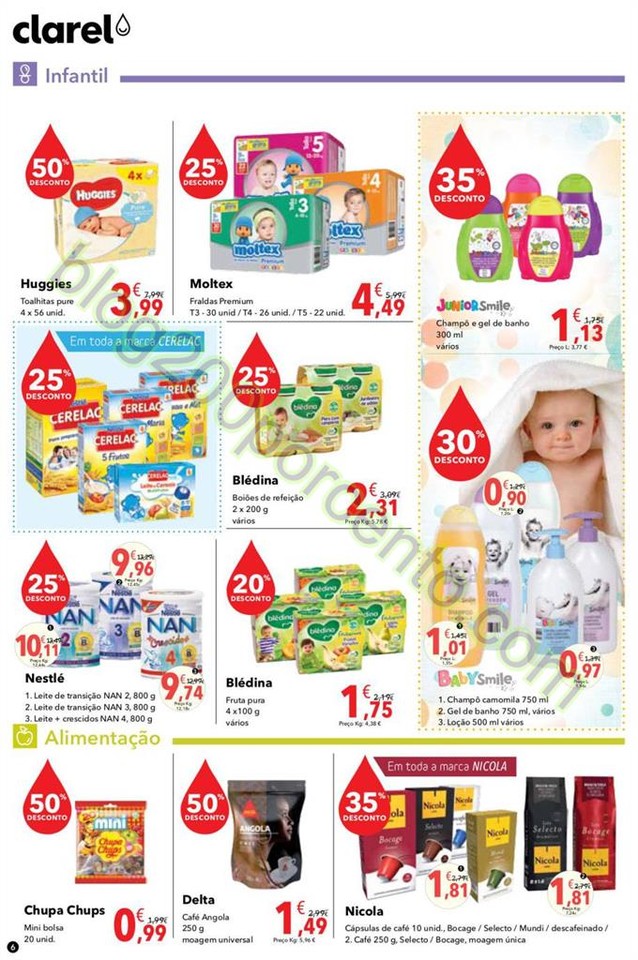 Antevisão Folheto CLAREL Promoções de 21 abril 