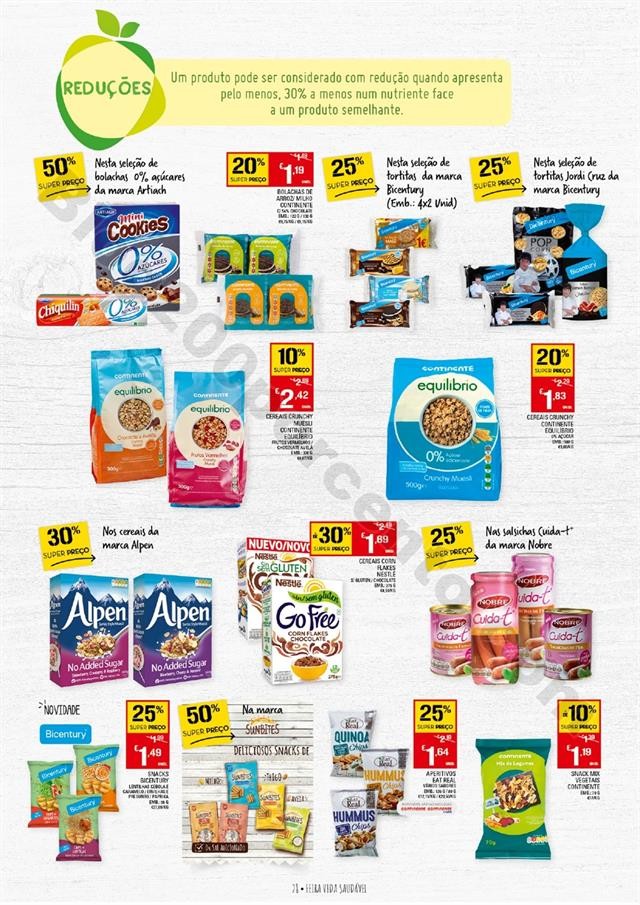 Antevisão Folheto CONTINENTE Feira Vida Saudável