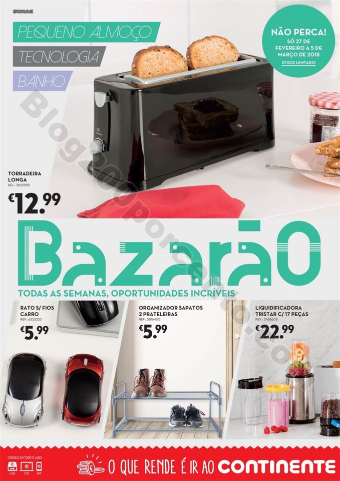 Antevisão Folheto CONTINENTE Bazarão Promoções