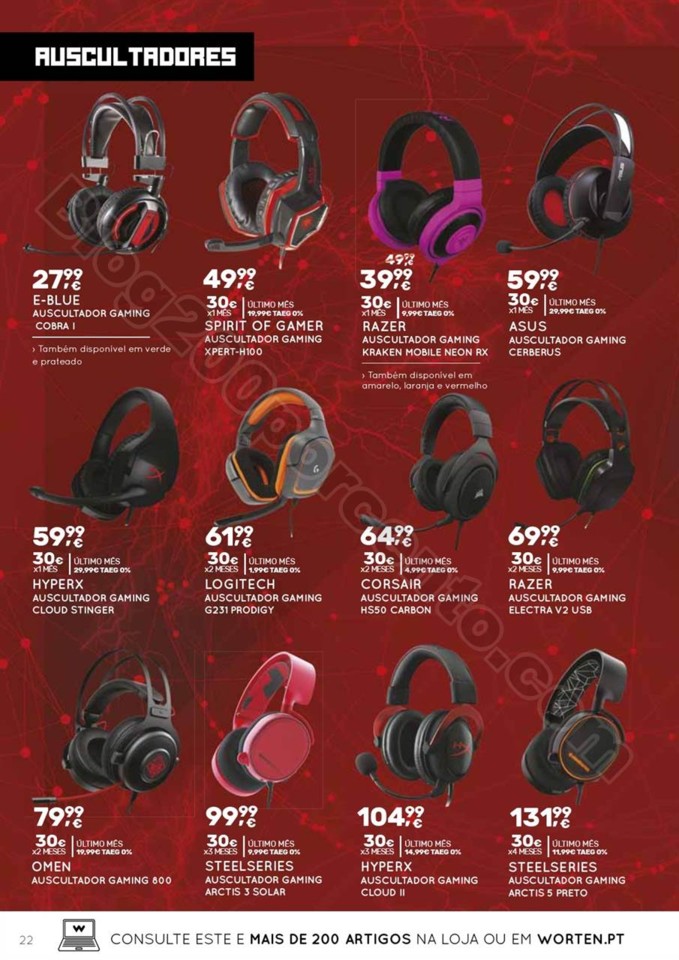 Antevisão Folheto WORTEN Gaming promoções de 26