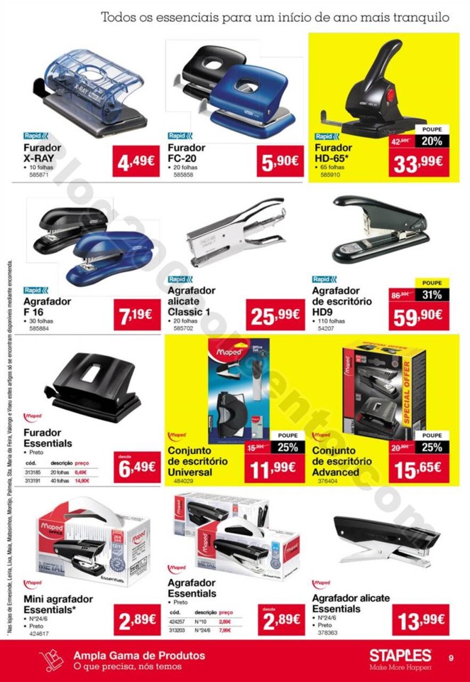 Antevisão Folheto STAPLES Promoções de 2 a 16 j