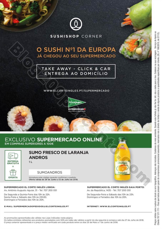 Antevisão Folheto EL CORTE INGLÉS Promoções de