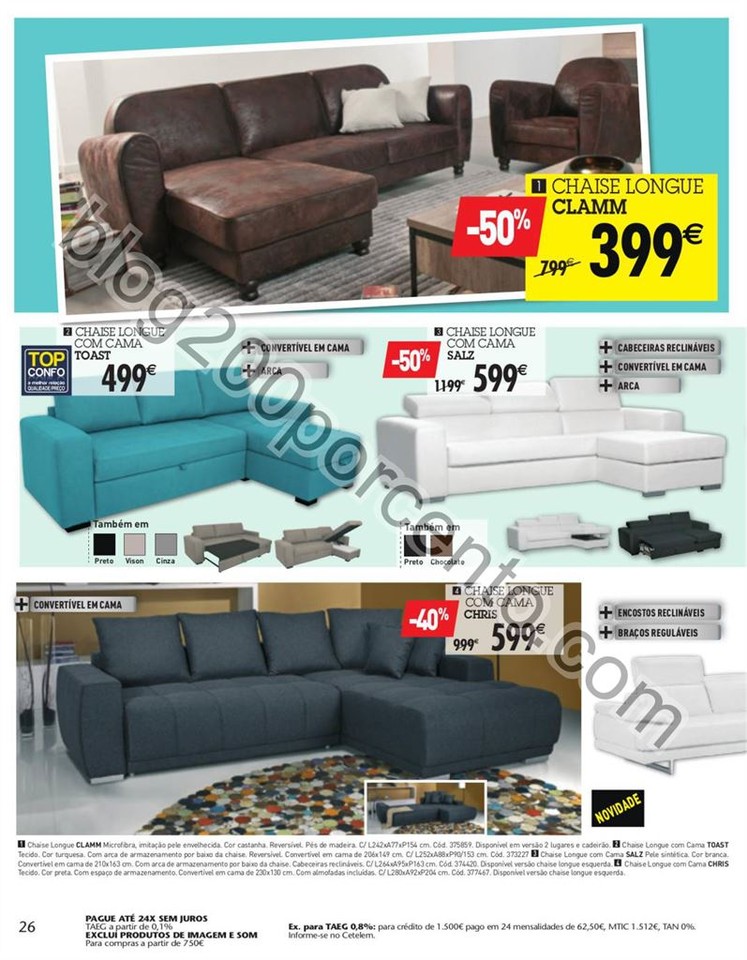 Antevisão Folheto CONFORAMA Promoções de 28 jul