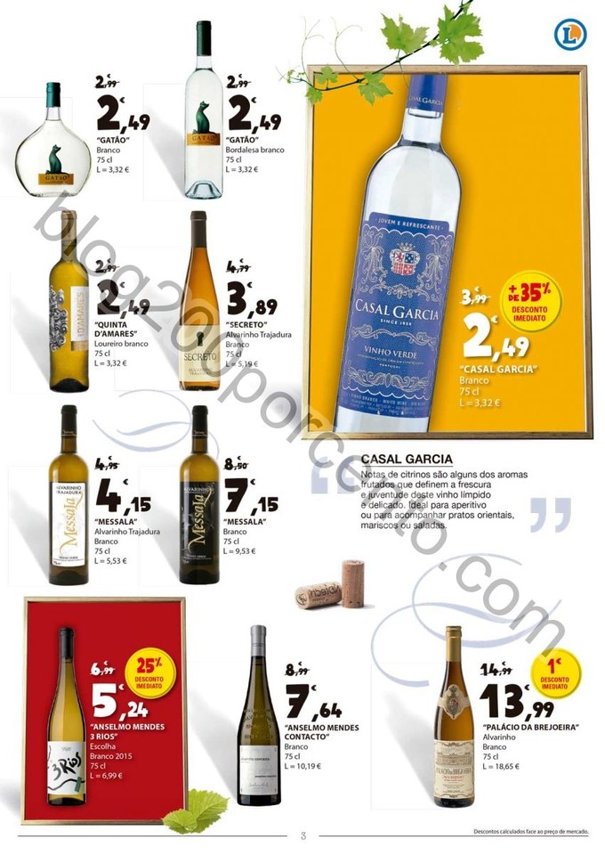 Antevisão Folheto E-LECLERC Vinhos promoções de