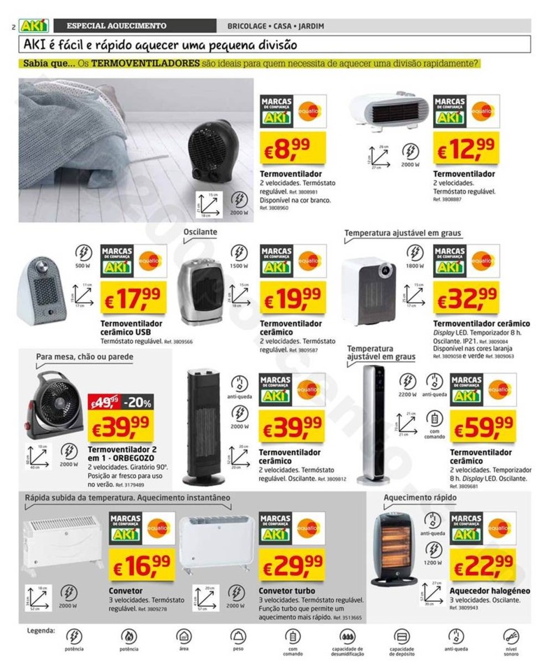 Novo Folheto AKI Aquecimento promoções até 28 f