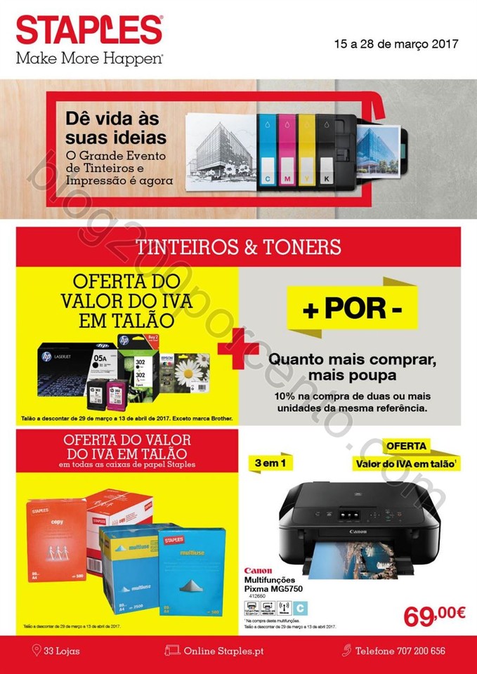 Antevisão Folheto STAPLES Promoções de 15 a 28 