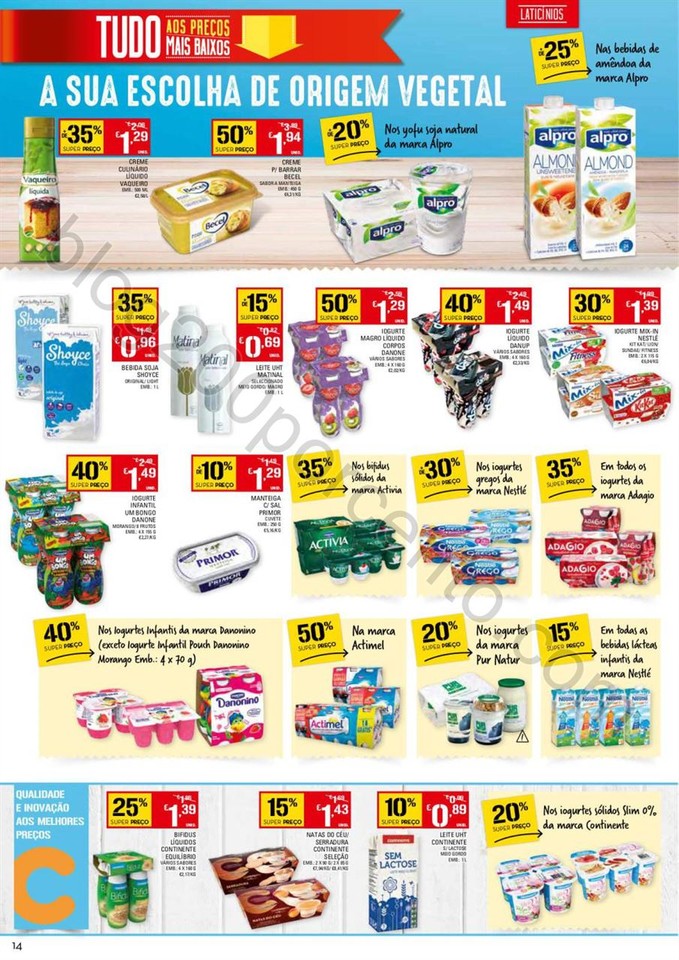 Antevisão Folheto CONTINENTE promoções de 14 a 