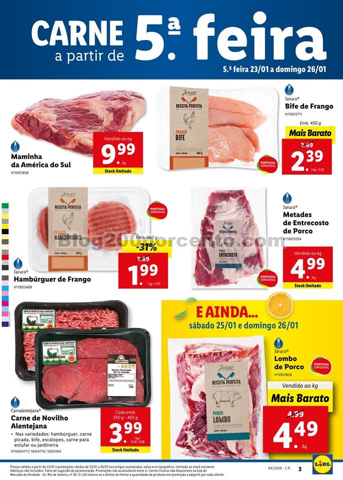 Antevisão Folheto LIDL Promoções de 20 a 26 jan