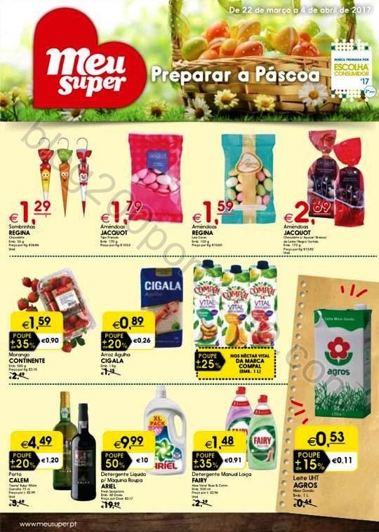 Antevisão Folheto MEU SUPER Promoções de 22 mar