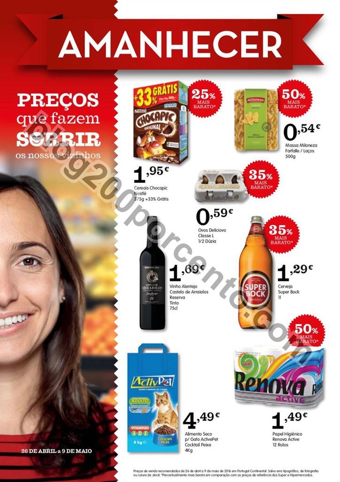 Antevisão Folheto AMANHECER Promoções de 26 abr