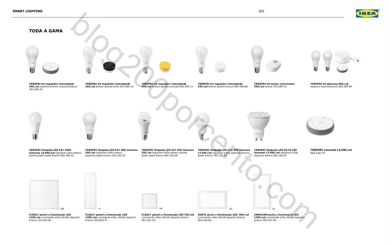 Antevisão Folheto IKEA Smart Lighting promoções