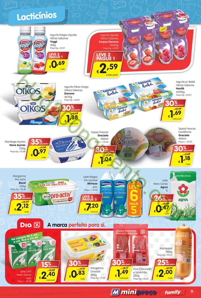Antevisão Folheto MINIPREÇO Family de 18 a 24 fe
