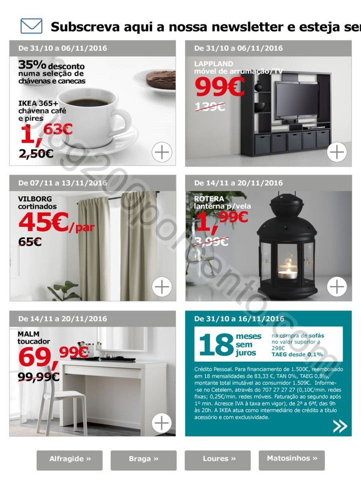 Antevisão Folheto IKEA Salas promoções de 31 ou