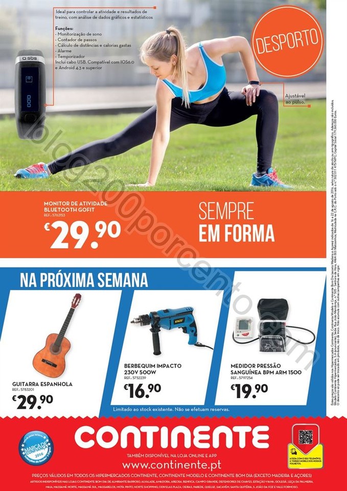 Antevisão Folheto CONTINENTE Bazarão de 16 a 22 