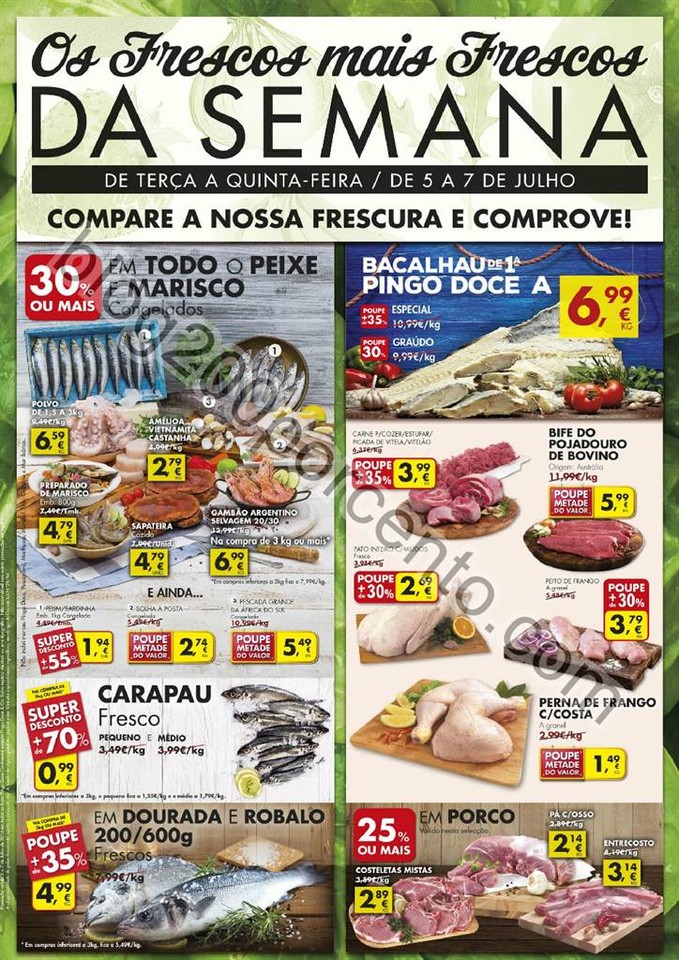 Antevisão Folheto PINGO DOCE Frescos de 5 a 7 jul