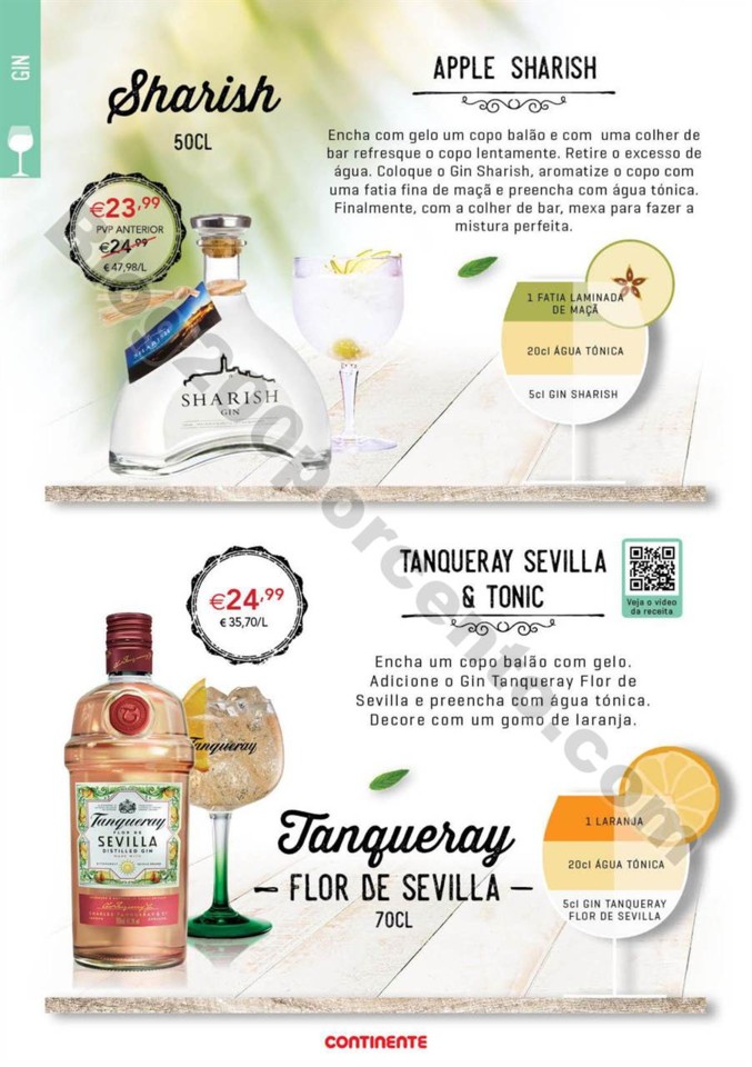 Antevisão Folheto CONTINENTE Cocktails promoçõe