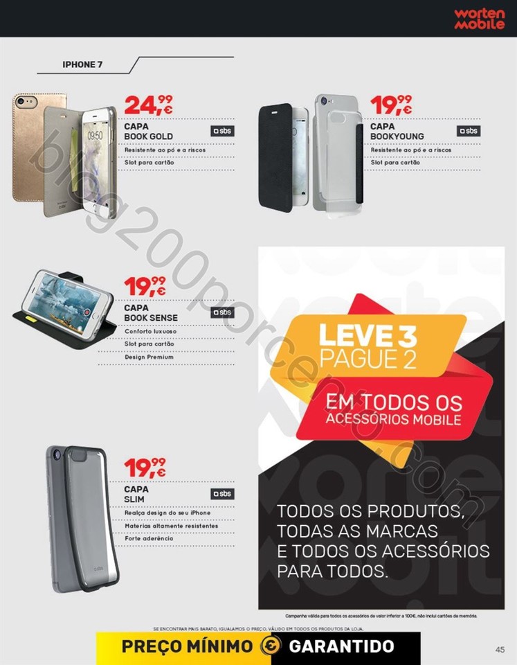 Antevisão Folheto WORTEN Mobile promoções de17 
