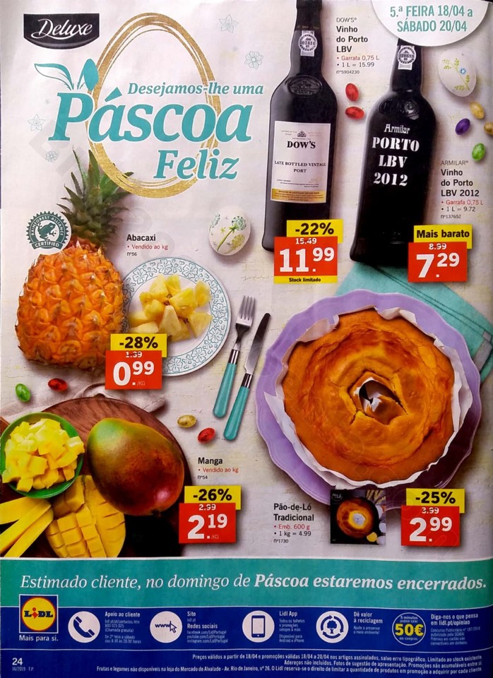 antevisao folheto lidl promocoes páscoa de 15 a 2