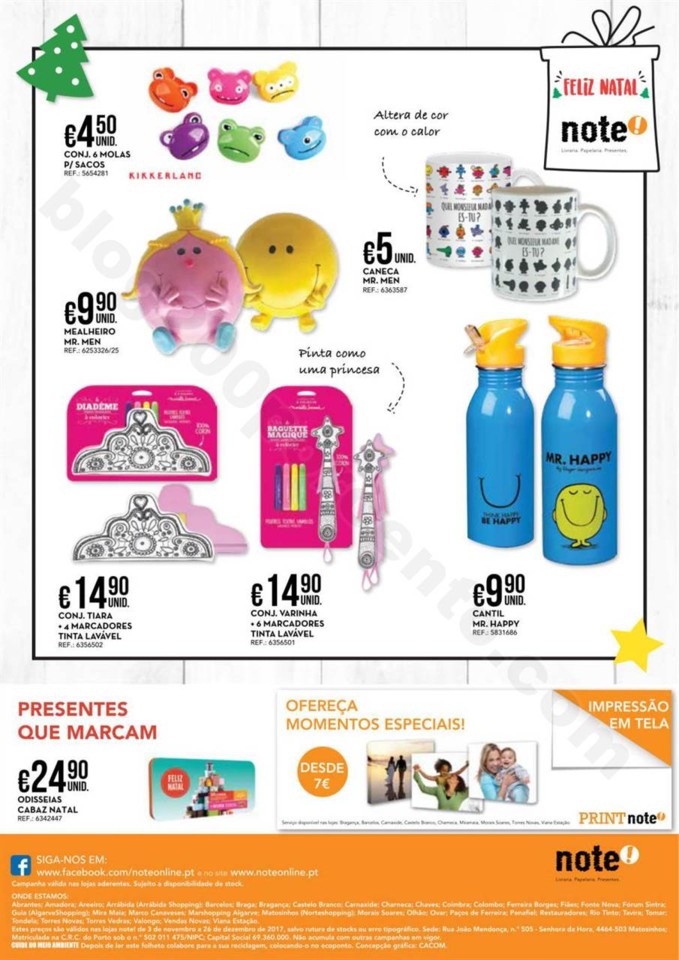 Antevisão Folheto NOTE Natal promoções de 3 nov