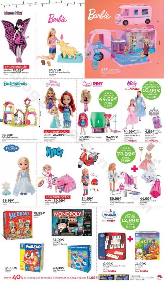 Antevisão Folheto TOYSRUS Natal Promoções de 14